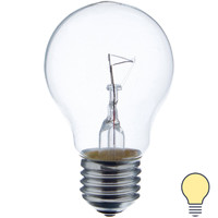 Лампа накаливания Osram шар E27 75 Вт прозрачная свет тёплый белый