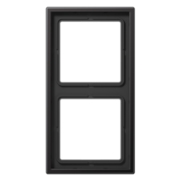 Рамка 2-я для горизонтальной/вертикальной установки Серия- LS990 Материал- металл Цвет- алюминий дарк JUNG AL2982D