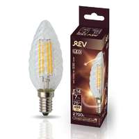 Лампа светодиодная LED TC37 E14 7Вт 650лм 2700К PREMIUM (FILAMENT) филамент теплый свет свеча витая REV 32431 7