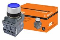 Кнопка MP1-21L(LED) в сборе d22мм/220В 1з+1р синяя | SQ0747-0016 TDM ELECTRIC