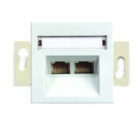 Механизм розетки комп. 2-м RJ45 бел. ГУСИ С5НТ2.132-001 GUSI Electric
