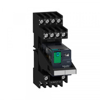 Комплект ZELIO реле/колодка 4С/О 24В 6А маркировка/скоба SchE RXM4AB1BDPVM Schneider Electric