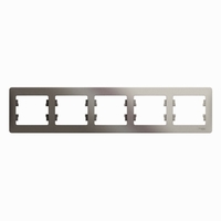 Рамка 5-м Glossa горизонт. платина SchE GSL001205 Schneider Electric