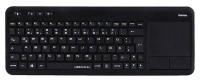 Клавиатура R1173091 черн. USB беспроводная slim Multimedia для ноутбука Touch HAMA 1001264