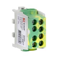 Клемма распределительная КСР с двойным винтом 2x25/2x16 желто-зеленая EKF PROxima - ksr-2.25-2.16-y-green