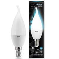 Лампа светодиодная LED 9.5 Вт 950 Лм 4100К белая Е14 Свеча на ветру Black Gauss - 104101210