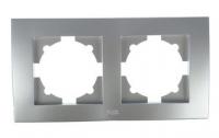Рамка 2-м Cosmo алюм. ABB 612-011000-226