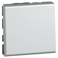 Переключатель промежуточный 1-кл. 2мод. СП Mosaic 10А IP31 10AX алюм. Leg 079221 Legrand