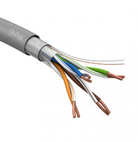 Кабель FTP 4x2x24 AWG Cat5e CU PVC 305м (м) ЭРА Б0044688 (Энергия света)