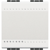 Кнопка с авт. клем. размер 2мод. LivingLight бел. Leg BTC N4005M2A Legrand