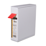 Трубка термоусадочная в евро боксе T-BOX 12/6 красн. (уп.10м) КВТ 65622