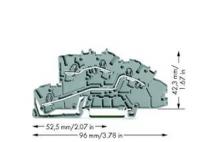 Клемма многоуровневая L/L Wago 2003-7642