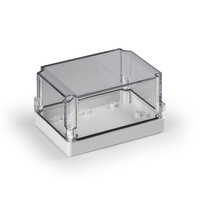 Cubo S 125 x 175 100 мм, 25 мм основание, глухая стенка, прозрачная крышка, PC, IP 66/67 - SPCP131810LT Ensto
