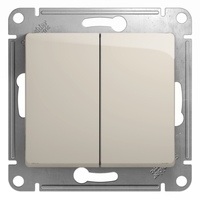 Переключатель 2-кл. Glossa сх. 6 10AX молоч. SchE GSL000965 Schneider Electric
