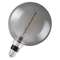 Лампа светодиодная филаментная Vintage 1906 LED CL GLOBE200 FIL SMOKE 12 non-dim 5W/818 5Вт тепл. бел. E27 дым. OSRAM 4058075269927