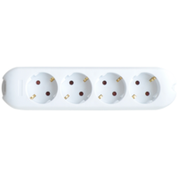Колодка 4G-SMART четырехместная 16А с заземлением 5340 | 4690612010472 IN HOME