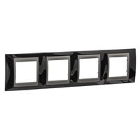 Рамка 4-м Unica Top родий/графит SchE MGU66.008.293 Schneider Electric