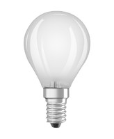 Лампа светодиодная филаментная LED SUPERSTAR+ CL P GL FR 40 dim 3.4W/940 3.4Вт 4000К нейтр. бел. E14 470лм угол пучка 320град. 220-240В диммир. (замена 40Вт) матов. стекло OSRAM 4058075603219