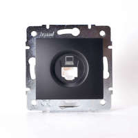 Механизм розетки компьютерн. 1-м СП KARINA RJ45 черн. бархат LEZARD 707-4288-139