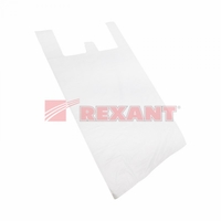 Пакет майка ПНД 28+16*50, 13мкм белая (100шт./уп) | 61-0203-1 SDS REXANT