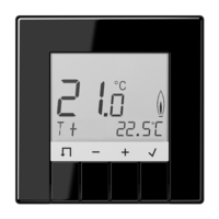 Комнатный контроллер с дисплеем стандарт , 10А, 230V для имерения и регулировки комнатной температуры пола Серия LS990 Материал- термопласт Цвет- черный JUNG TRDLS231SW