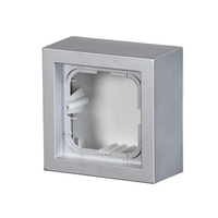 Коробка для накладного монтажа, Impressivo, алюминий | 1721A-83 2TKA00001618 ABB