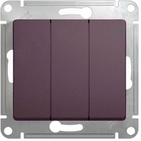 Выключатель 3-кл. СП Glossa 10А IP20 (сх. 3) 10AX механизм сиренев. туман SchE GSL001431 Schneider Electric