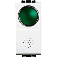 Кнопка 10А 1P-NО + индикатор с зеленым рассеивателем - N4038V Legrand