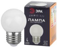 Лампа светодиодная для Белт-Лайт диод. шар, бел., 4SMD, 1W, E27 ERAW45-E27 ЭРА LED Р45-1W-E27 (Энергия света) Б0049577
