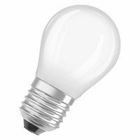 Лампа светодиодная филаментная PARATHOM DIM CL P GL FR 40 4.8W/827 4.8Вт 2700К тепл. бел. E27 470лм угол пучка 320град. 220-240В диммир. (замена 40Вт) матов. стекло OSRAM 4058075590779