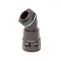 Монтажный комплект муфта 45 грд. труба-коробка DN 23 мм, М25х1,5, полиамид, цвет черный | PACL23M25N DKC (ДКС)