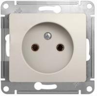Розетка 1-м СП Glossa 16А IP20 250В без заземл. механизм молочн. SchE GSL000941 Schneider Electric