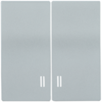 Накладка 2-кл. BOLERO HB-2-1-БС с индик. серебр. ИЭК ENB21-V-K23 IEK (ИЭК)