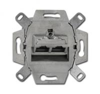Механизм розетки компьютерной 2-м UAE RJ45 кат.6A экранир. 8/8п раздельно для 10-Gigabit/PoE+ Ethernet до 500МГц ABB 2CKA000230A0412 0230-0-0412