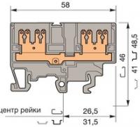 Клемма винтовая M2.5/6.4G.1 2.5мм.кв. - 1SNA115280R2000 ABB