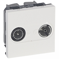 Механизм розетки TV-R СП Mosaic проходная 14db Leg 078787 Legrand