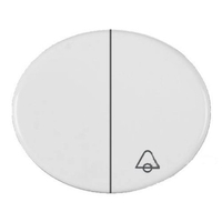 Клавиша для механизма 8142 альпийский белый TACTO ABB 5542 BL