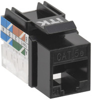 Модуль Keystone Jack кат.5E UTP 110 IDC 90град чёрный | CS1-1C5EU-11-09 ITK IEK (ИЭК)