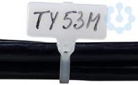 Стяжка кабельная с маркировочным ярлыком натуральный TY553M (100шт) - 7TAG009510R0069 ABB