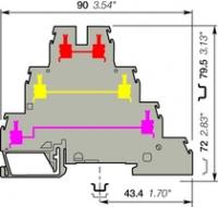 Клемма тройная D4/6T3 4мм.кв - 1SNA299683R0100 ABB
