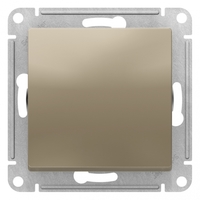 Переключатель одноклавишный ATLASDESIGN схема 6 10АХ механизм шампань - ATN000561 Schneider Electric