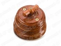 Art-Decor выкл-ль фарф. прох. на 2 полож. в компл. с подъем. рамкой 10А 250В цвет - Art-Rosso, ТМ "МЕЗОНИНЪ" | GE70404-42 GREENEL