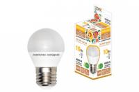 Лампа светодиодная FG45-10 Вт-230 В-4000 К–E27 Народная | SQ0340-1589 TDM ELECTRIC