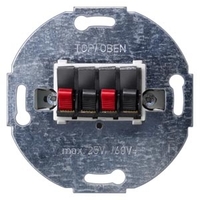 РОЗЕТКА ДЛЯ ГРОМКОГОВОРИТЕЛЕЙ UP 2-МЕСТН 25В AC 60V DC DELTA Siemens 5TG2468-2
