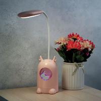 Светильник светодиодный настольный Click Lite с ночником на остновании 6Вт 4000К RGB динамика диммер 3 ступени заряжаемый Rexant 609-004