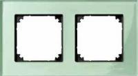 Рамка 2-м Merten стеклянная изумруд SchE MTN404204 Schneider Electric