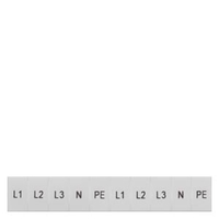 Табличка L1L2L3PEN ZB6 Siemens 8WH81203AA15