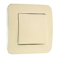 Выключатель 1-кл. СП Lillium N 10А IP20 крем. Makel 55201