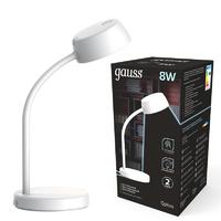 Светильник светодиодный Qplus GTL601 8Вт 4000К 600лм 170-265В настольный диммир. бел. GAUSS GT6011