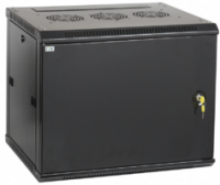 Шкаф настенный 19' LINEA W 6U 600x450мм металлическая дверь RAL9005 - LWR5-06U64-MF IEK (ИЭК)